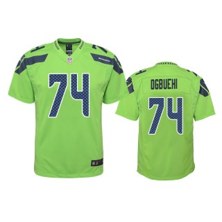 Seattle Seahawks Cedric Ogbuehi Green Color Rush Game Jersey