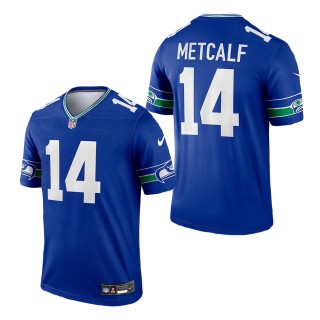 Seattle Seahawks DK Metcalf Royal Throwback Legend Player Jersey