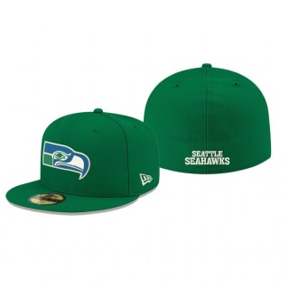 Seattle Seahawks Kelly Green Omaha Throwback 59FIFTY Fitted Hat