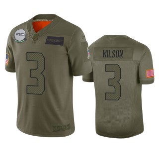 Seattle Seahawks Russell Wilson Camo 2019 Salute to Service Limited Jersey