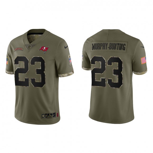 Sean Murphy-Bunting Tampa Bay Buccaneers Olive 2022 Salute To Service Limited Jersey
