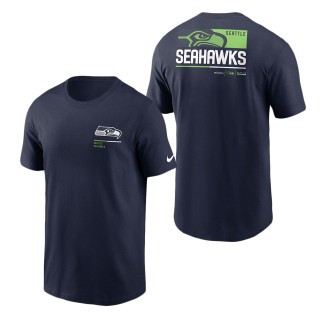 Men's Seattle Seahawks College Navy Team Incline T-Shirt