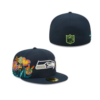 Seattle Seahawks Groovy 59FIFTY Fitted Hat