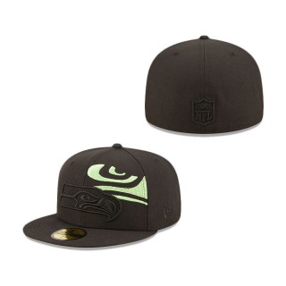 Seattle Seahawks Logo Feature 59FIFTY Fitted Hat