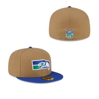 Seattle Seahawks Throwback 59FIFTY Fitted Hat