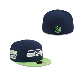 Seattle Seahawks Throwback Hidden Fitted Hat
