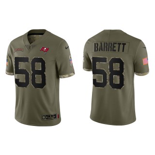 Shaquil Barrett Tampa Bay Buccaneers Olive 2022 Salute To Service Limited Jersey