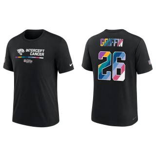 Shaquill Griffin Jacksonville Jaguars Black 2022 NFL Crucial Catch Performance T-Shirt