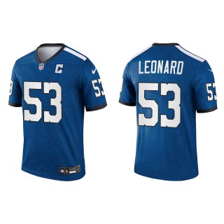 Shaquille Leonard Indianapolis Colts Royal Indiana Nights Alternate Legend Jersey