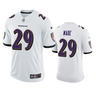 Shaun Wade Baltimore Ravens White Vapor Limited Jersey