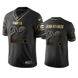 Packers Shemar Jean-Charles Black Golden Edition Vapor Limited Jersey
