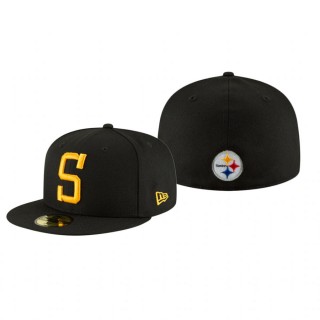Pittsburgh Steelers Black Omaha 59FIFTY Hat