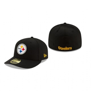 Pittsburgh Steelers Black Omaha Low Profile 59FIFTY Structured Hat