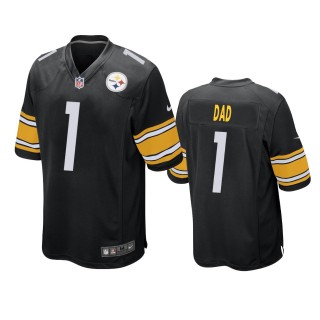 Pittsburgh Steelers Dad Black 2021 Fathers Day Game Jersey