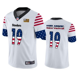 JuJu Smith-Schuster Pittsburgh Steelers White Independence Day Stars & Stripes Jersey
