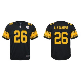 Youth Kwon Alexander Steelers Black Alternate Game Jersey
