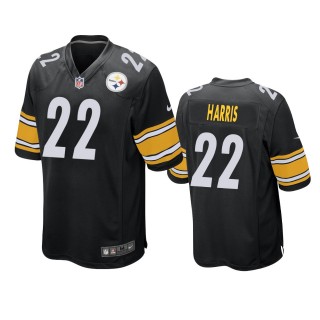 Pittsburgh Steelers Najee Harris Black 2021 NFL Draft Game Jersey