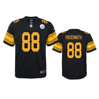 Pittsburgh Steelers Pat Freiermuth Black Color Rush Game Jersey