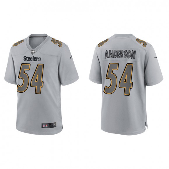 Men's Pittsburgh Steelers Ryan Anderson Gray Atmosphere Fashion Game Jersey