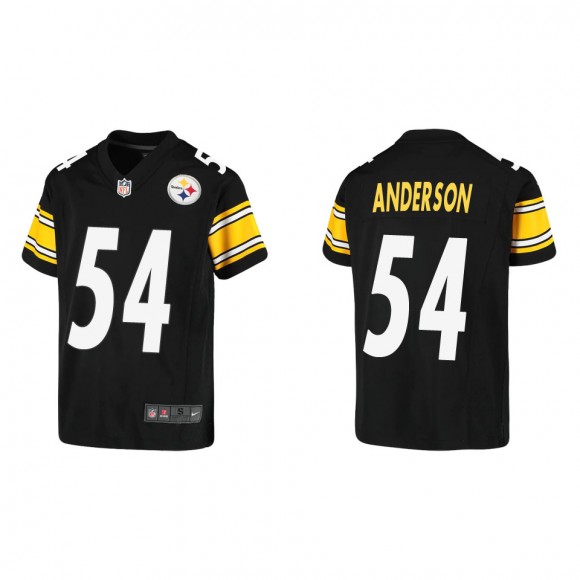 Youth Pittsburgh Steelers Ryan Anderson Black Game Jersey