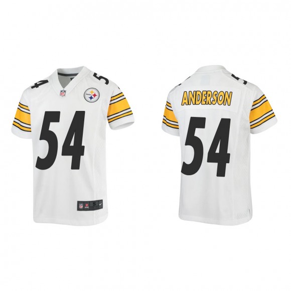 Youth Pittsburgh Steelers Ryan Anderson White Game Jersey