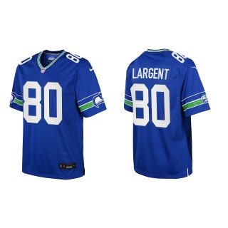 Steve Largent Youth Seattle Seahawks Royal Throwback Game Jersey