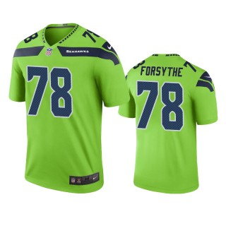 Seattle Seahawks Stone Forsythe Green Color Rush Legend Jersey