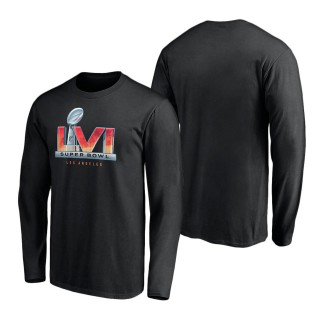 Men's Super Bowl LVI Black High Logo Long Sleeve T-Shirt