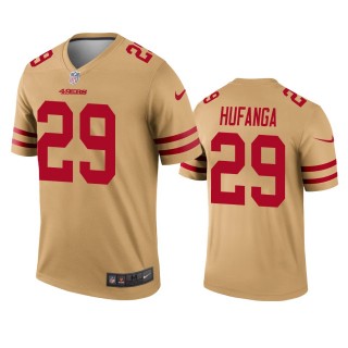 San Francisco 49ers Talanoa Hufanga Gold Inverted Legend Jersey