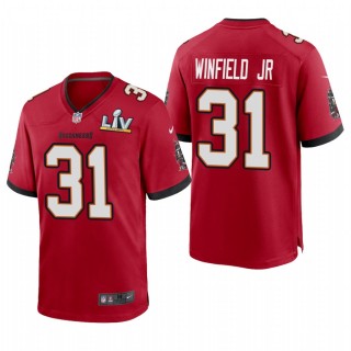 Antoine Winfield Jr. Super Bowl LV Jersey Buccaneers Red Game