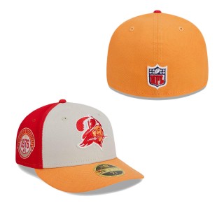 Tampa Bay Buccaneers Cream Orange 2023 Sideline Historic Low Profile 59FIFTY Fitted Hat