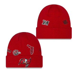 Men's Tampa Bay Buccaneers Red Identity Cuffed Knit Hat