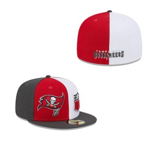 Tampa Bay Buccaneers Red Pewter 2023 Sideline 59FIFTY Fitted Hat