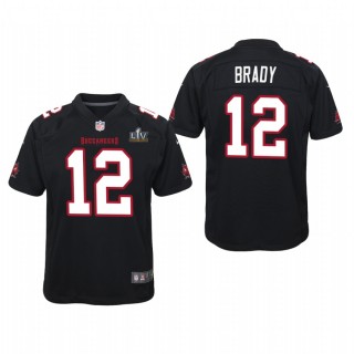 Youth Tom Brady Jersey Super Bowl LV Buccaneers Black Game