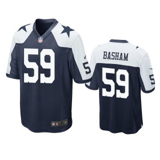 Dallas Cowboys Tarell Basham Navy Alternate Game Jersey