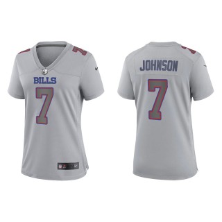 Taron Johnson Women's Buffalo Bills Gray Atmosphere Fashion Game Jersey