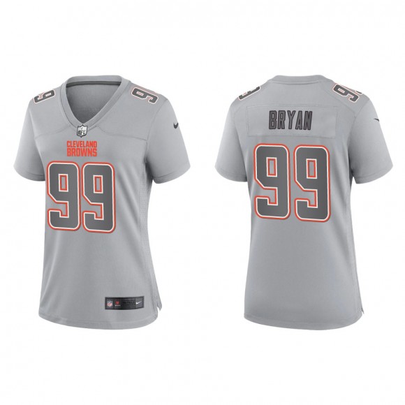 Taven Bryan Women's Cleveland Browns Gray Atmosphere Fashion Game Jersey