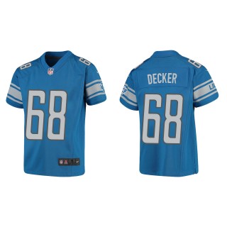 Taylor Decker Youth Detroit Lions Blue Game Jersey