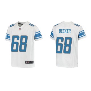 Taylor Decker Youth Detroit Lions White Game Jersey