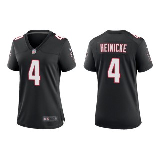 Women's Falcons Taylor Heinicke Black Throwback Game Jersey