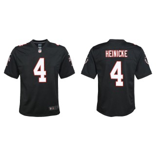 Youth Falcons Taylor Heinicke Black Throwback Game Jersey