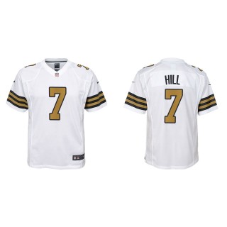 Taysom Hill youth New Orleans Saints White Alternate Game Jersey
