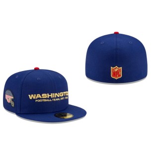 Washington Football Team Blue Americana 59FIFTY Fitted Hat