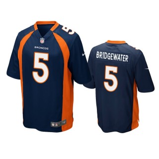 Denver Broncos Teddy Bridgewater Navy Game Jersey