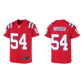 Tedy Bruschi Youth New England Patriots Red Game Jersey