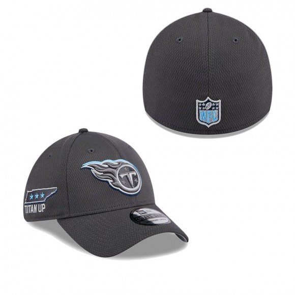Tennessee Titans Graphite 2024 NFL Draft 39THIRTY Flex Hat