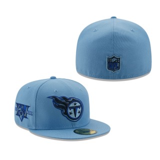 Men's Tennessee Titans Light Blue 15 Years The Pastels 59FIFTY Fitted Hat