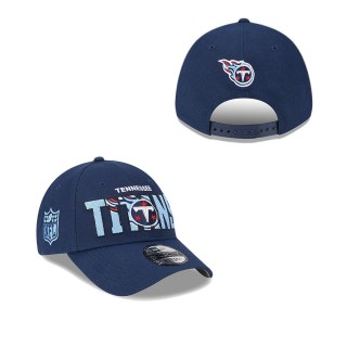 Men's Tennessee Titans Navy 2023 NFL Draft 9FORTY Adjustable Hat