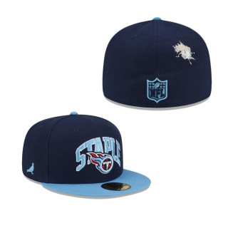 Men's Tennessee Titans Navy Light Blue NFL x Staple Collection 59FIFTY Fitted Hat