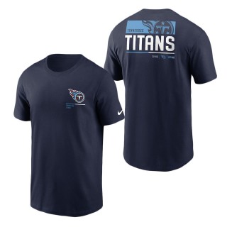 Men's Tennessee Titans Navy Team Incline T-Shirt